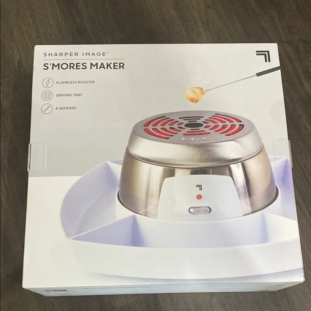 New Sharper Image Stainless Steel S'mores Kit
